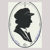 Front of silhouette, Figure looking to the right