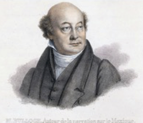 Bust length portrait of William Bullock looking right, ca.1825.