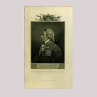 Silhouette of a man facing left