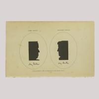 Silhouettes of mother and father (only the heads)