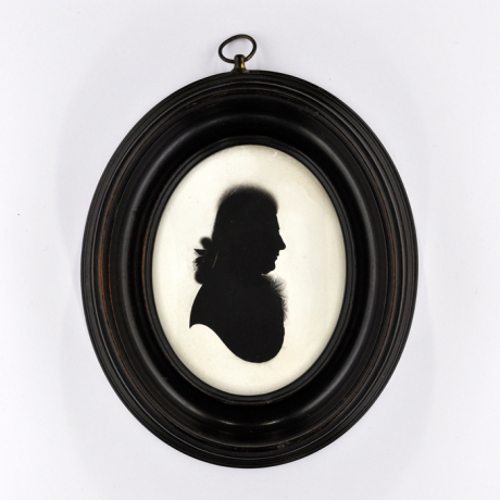 
        Front of Silhouette, in frame, with man looking right