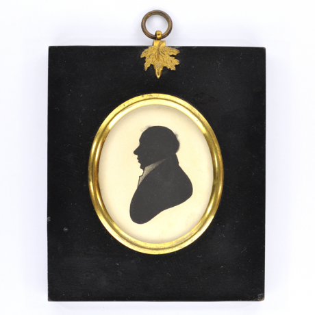 
        Front of Silhouette, in frame, with man looking left