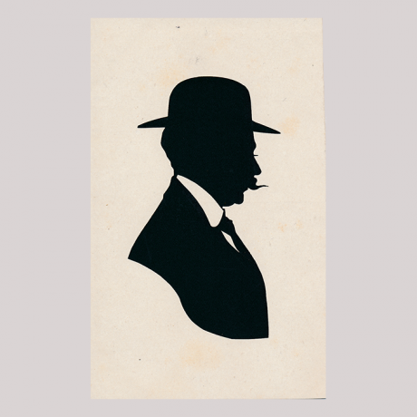 
        Front of silhouette, Man looking to the right